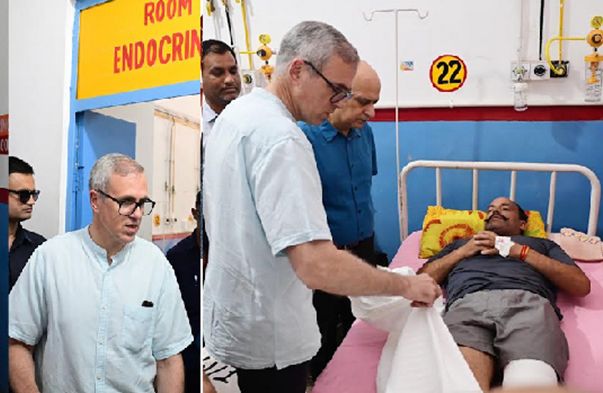 CM Omar visits camps in Jammu, Samba