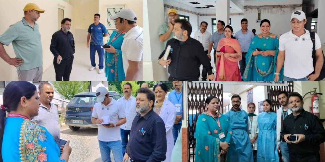 CMO reviews Health Services, Development Works at SDH Bhaderwah