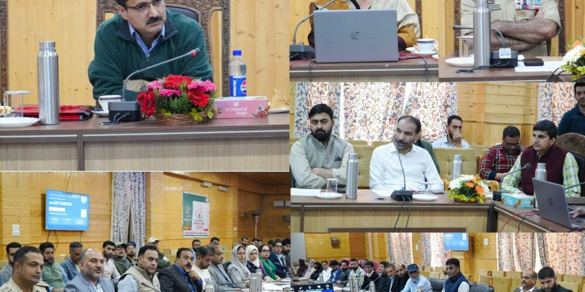 Comm. Sec Floriculture Zubair reviews NMBA implementation in Bandipora