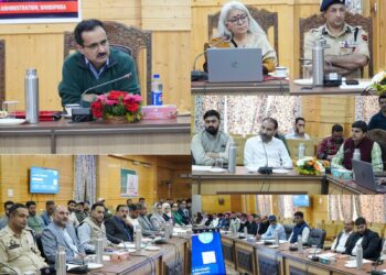 Comm. Sec Floriculture Zubair reviews NMBA implementation in Bandipora