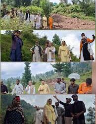 Chairperson DDC Ramban visits Mahakund, assesses damages due to heavy rainfall