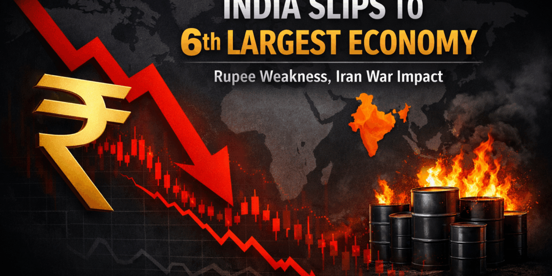 India slips to sixth-largest economy amid Rupee weakness, Iran war impact