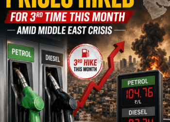 Petrol, diesel prices hiked for 3rd time this month amid Middle East crisis