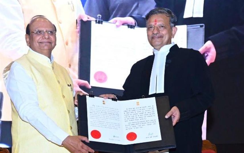 Dr Pushpendra Singh Bhati sworn in as Chief Justice of J&K, Ladakh High Court