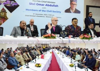CM Omar holds interaction with Civil Society Jammu