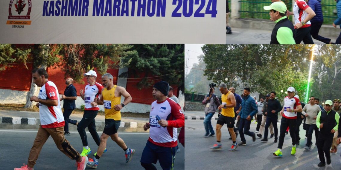 CM Omar Abdullah, actor Suniel Shetty flags off Kashmir’s first International Marathon