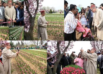 CM Omar inaugurates Grand Tulip Show, Asia’s largest Tulip Garden opens to visitors in Srinagar