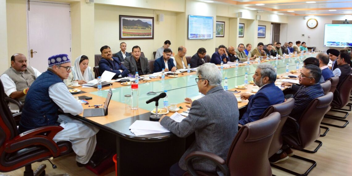 CM Omar reviews devlopment activities in deptts