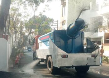 City Municipal Comr launches newly procured Antismog Guns to mitigate dust pollution in high vehicular traffic zones