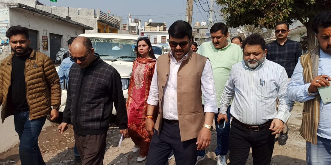Commissioner JMC inspects civic amenities in 63 & 65 Wards
