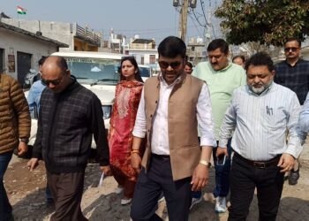 Commissioner JMC inspects civic amenities in 63 & 65 Wards