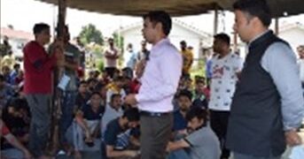 Comr Secy Rev visits Vessu migrant colony, takes stock of grievances & demands of inhabitants