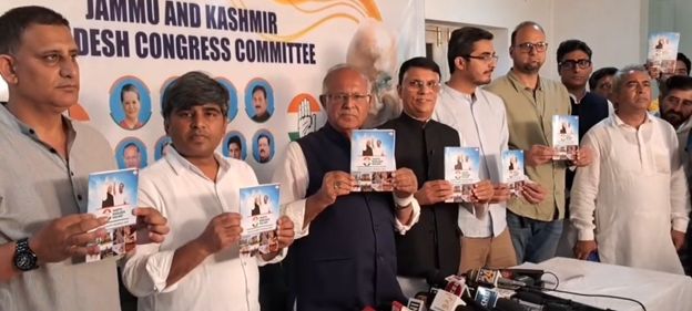 Cong Releases Election Manifesto, Promises Inclusive Governance, Statehood Restoration