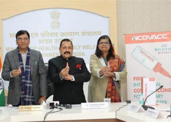 Mandaviya unveils world’s first intranasal Covid vaccine ‘iNCOVACC’ in presence of Dr Jitendra