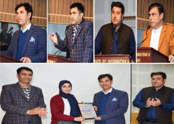 Cultural Unit Kashmir of DIPR felicitates winners/ participants of events organized under 74th R-Day