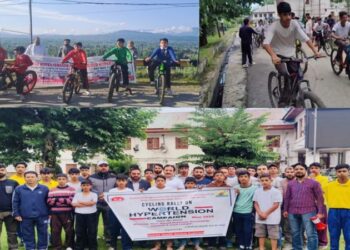 Distt Health Society Kupwara organizes Cycle Rallies under Hypertension campaign