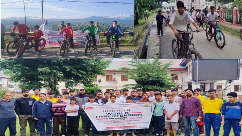 Distt Health Society Kupwara organizes Cycle Rallies under Hypertension campaign