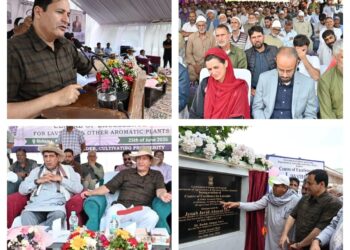 Javid Dar inaugurates Centre of Excellence for Lavender, Aromatic Crops at Srihama, Anantnag