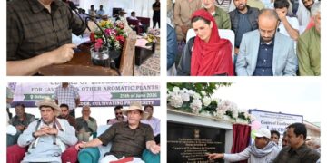 Javid Dar inaugurates Centre of Excellence for Lavender, Aromatic Crops at Srihama, Anantnag