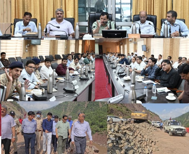Javid Dar reviews rain-related damage, NH-44 restoration
