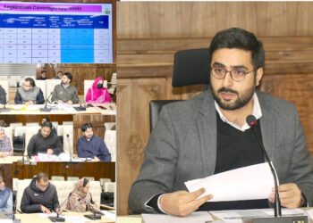 DC Srinagar reviews progress of JKCIP, HADP & KKGs in the Distt