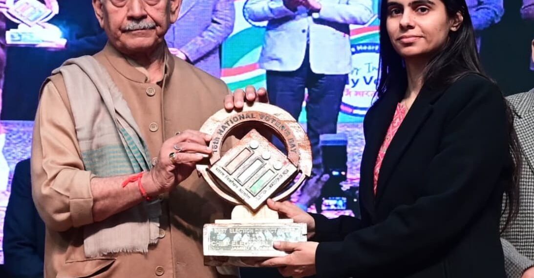 LG felicitates DC Reasi for exemplary election management