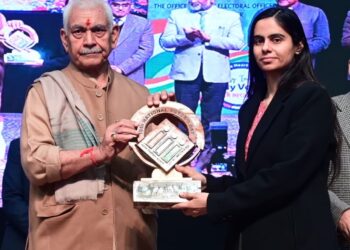 LG felicitates DC Reasi for exemplary election management