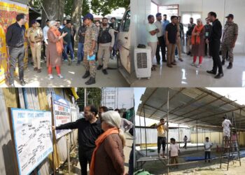 DC Bandipora reviews multi-departmental arrangements  at Shadipora
