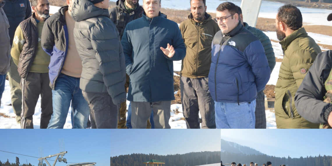 DC B’gam visits Doodhpathri; Reviews key Ski Infra Projects to boost Winter Tourism