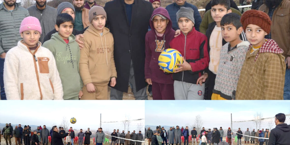 DC B’gam inspects Playfield Development in Panchayat Khag
