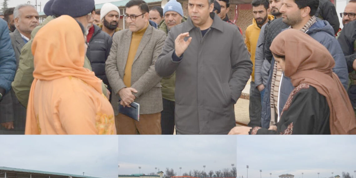 DC B’gam reviews arrangements at Sports Stadium Budgam for Republic Day–2026 celebrations