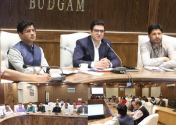 DC Budgam reviews progress under Mission YUVA in District