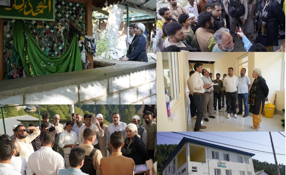 DC Bandipora inspects ongoing Developmental Works, reviews Healthcare, Educational Facilities