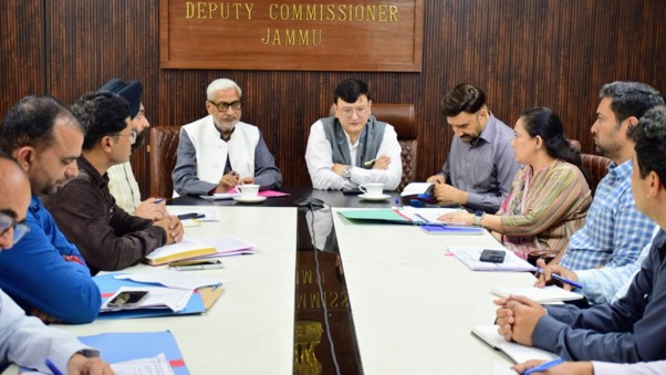 DC Jammu reviews rain damage, restoration work; Directs permanent solutions, immediate road repairs