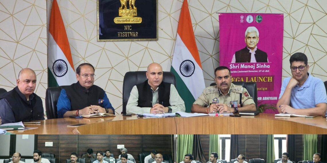 DC Kishtwar chairs joint security review meeting
