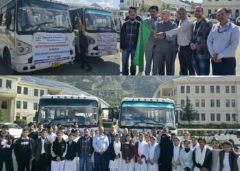 DC Kishtwar flags off 50 students for Horticulture Exposure Visit under HADP