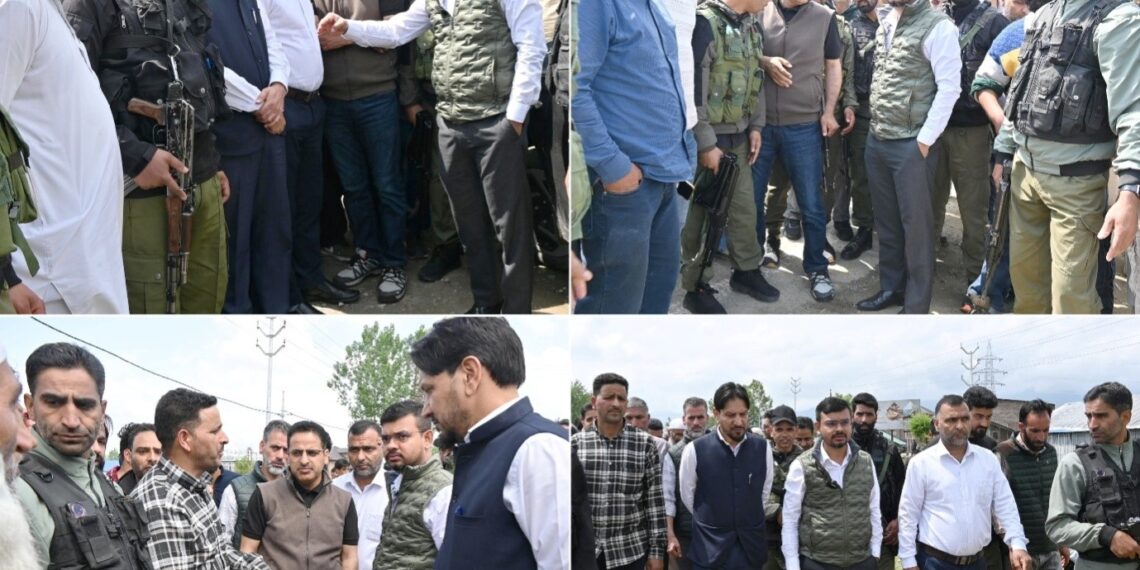 DC Kulgam visits accident-prone Manigam Crossing on NH-44