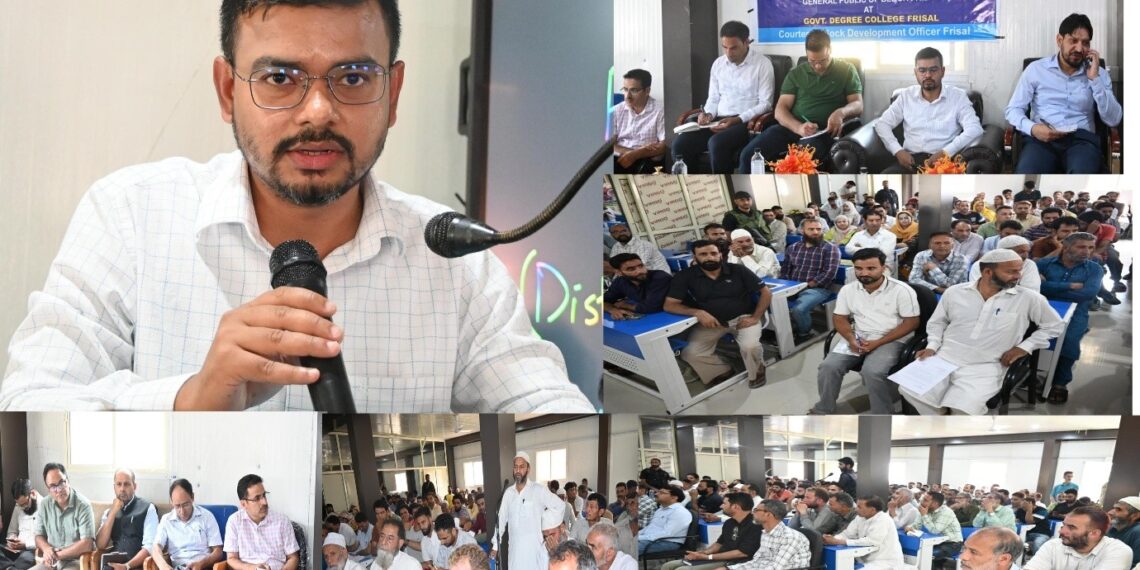DC Kulgam presides over Public Outreach Prog at Frisal