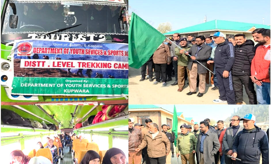 DC Kupwara Flags Off Girls Trekking Camp to Nowgam   