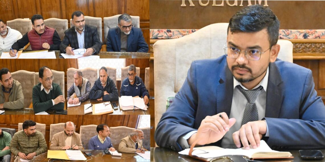 *DC Kulgam reviews key infrastructure projects in district*