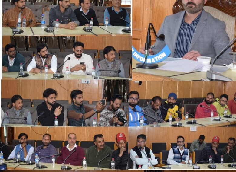 DC Pulwama presides over Media Workshop under NMBA