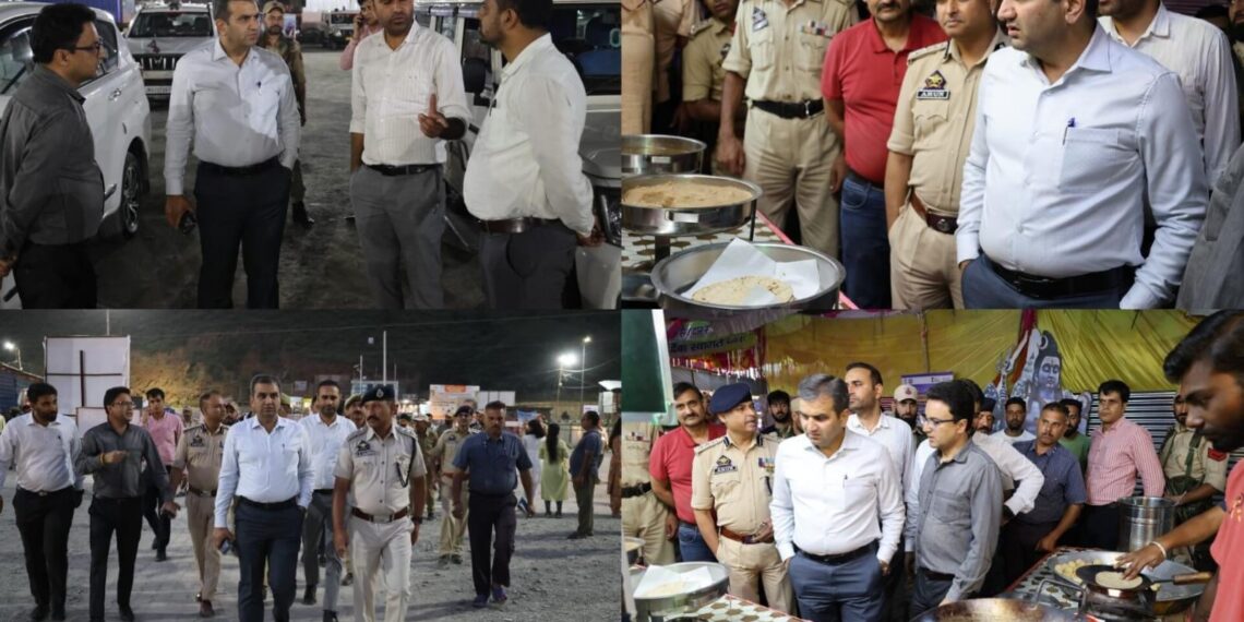 DC Ramban inspects Lamber Yatra Camp