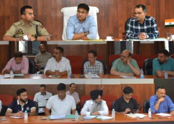 DC Reasi reviews preparations for Shravan Mahotsav-2026 at Shiv Khori Shrine