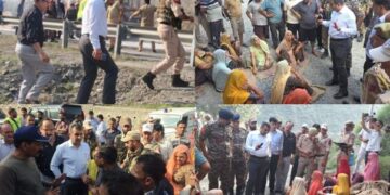 DC Ramban leads rescue operation after yatri bus catches fire on NH-44, all pilgrims safe