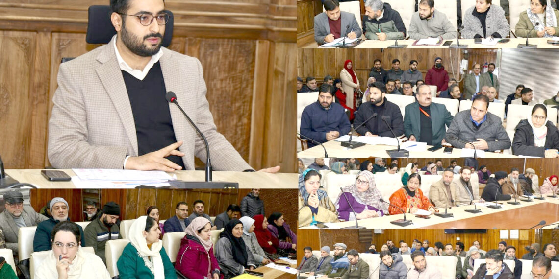 DC Srinagar assesses progress of Mission Yuva in the distt