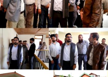 DC Srinagar inspects progress of infrastructural upgradation works at GBMS Baghat Shoor