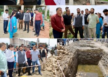DC Srinagar inspects key ongoing dev works at Children’s Hospital Bemina