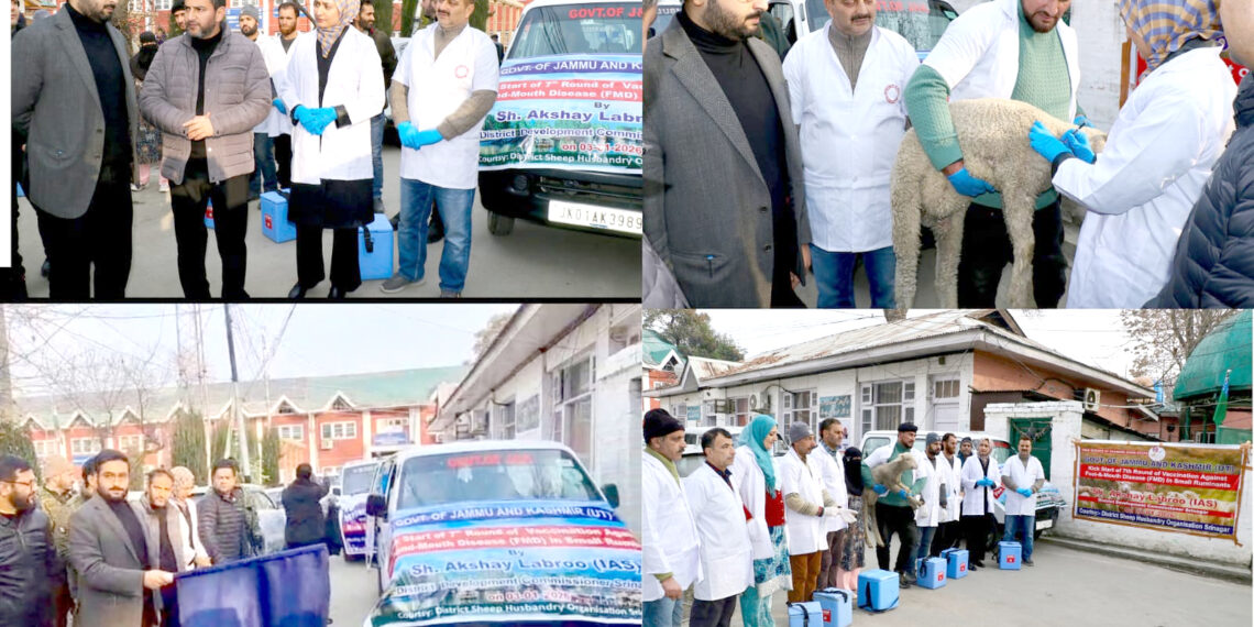 DC Srinagar flags off Mobile Veterinary Units for vaccination of livestock against FMD
