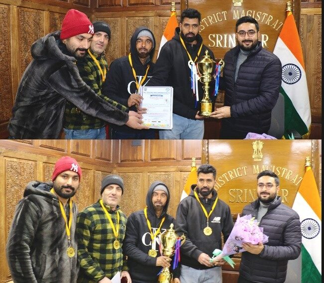 DC Srinagar felicitates J&K Deaf Cricket Team for wining “IDCA 4th Test National Cricket Championship”