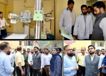 DC Srinagar visits UPHCs of Nishat & Harwan, inspects upgradation works